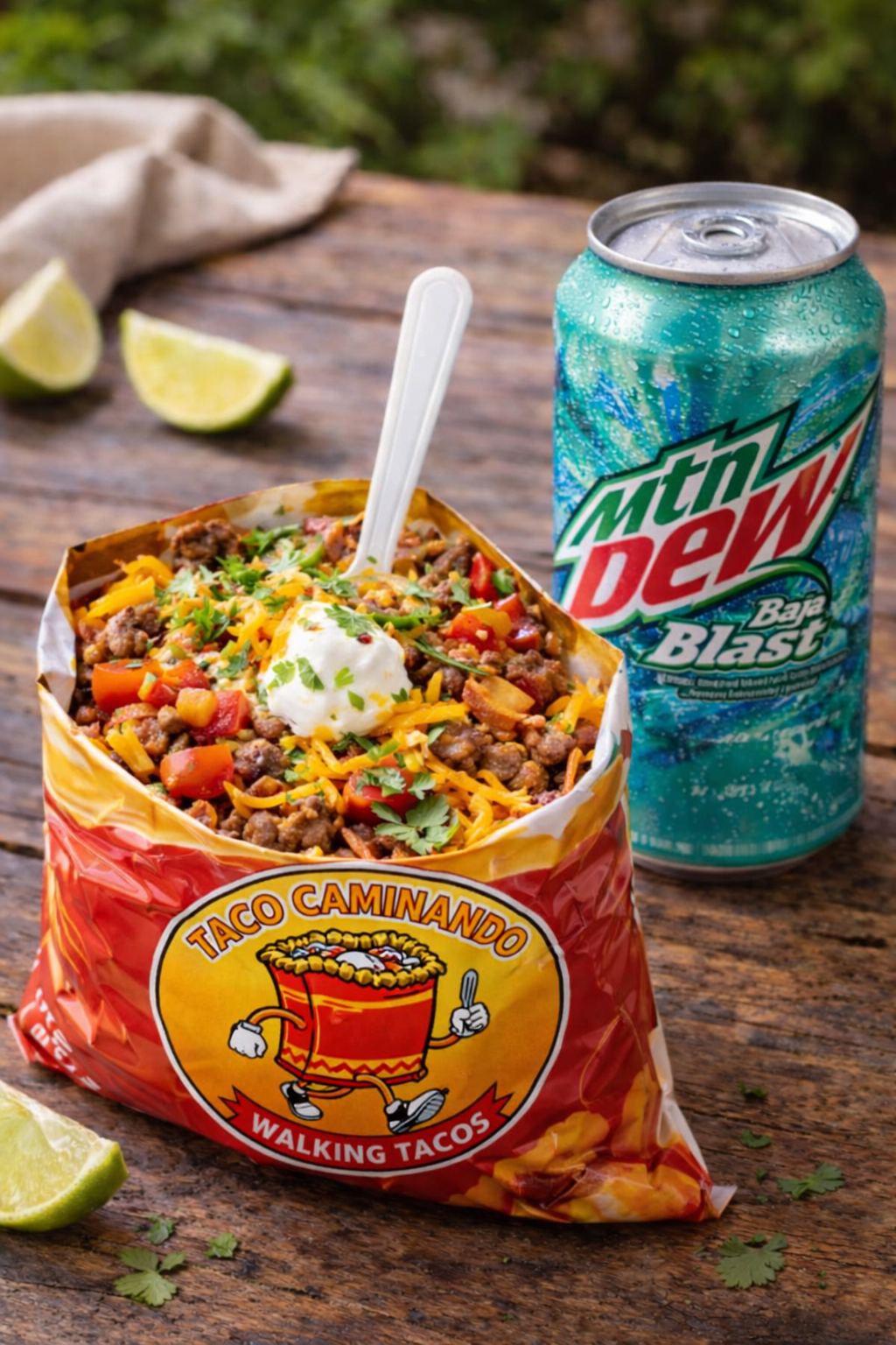 Walking Taco / Canned Soda Combo